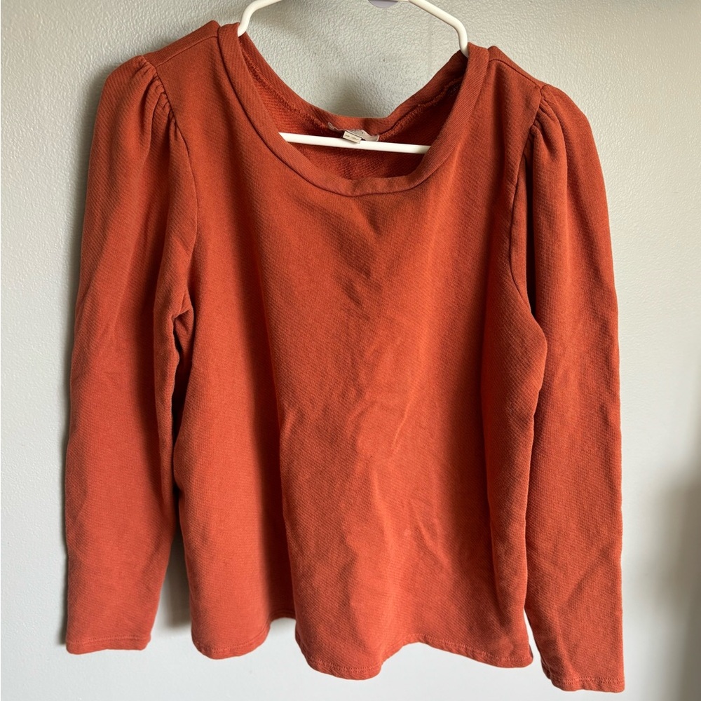 Loft Rust Long Sleeve Top